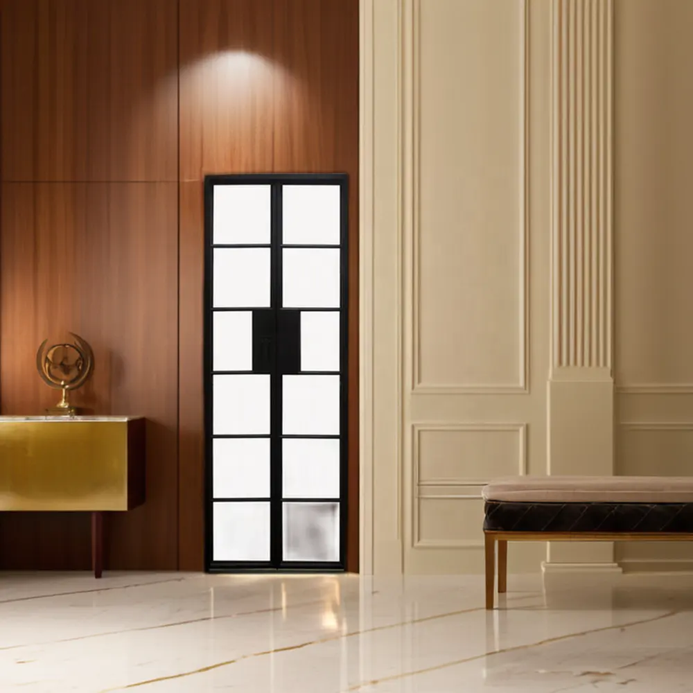 Puerta de estilo francés forjado personalizada de gama alta Puerta práctica interior de tendencia moderna