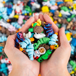 Sáng Tạo Đông Lạnh Mô Phỏng Mini <span class=keywords><strong>3D</strong></span> In Ấn Dễ Thương Vui Vẻ Động Vật Nhỏ Chim Cánh Cụt Khủng Long Doanh Di Chuyển Của Trẻ Em Đồ Chơi Quà Tặng Nhựa - Product Image 1