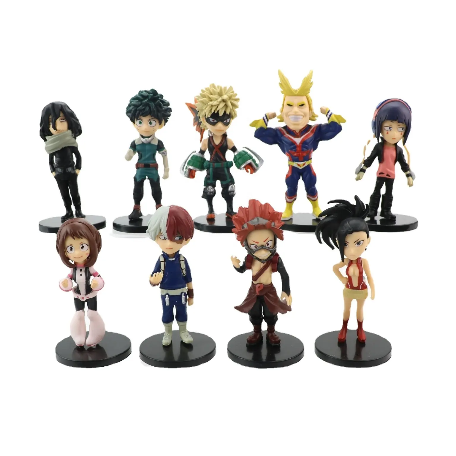 9 pz/set il mio eroe accademico tutto ciò potrebbe Deku Shoto animazione Action Figure collezione di giocattoli modello Anime in vinile statuetta regalo bambola