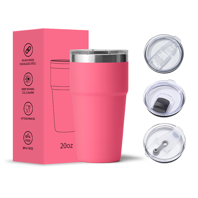 16oz bright pink