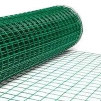PVCプラスチックコーティング溶接ワイヤーメッシュ耐久性のある家庭用金属メッシュ屋外フェンスペットケージは鉄ワイヤーメッシュです