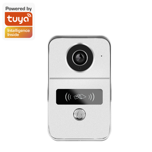 Sistema de timbre de intercomunicación con cámara inalámbrica alimentada por WIFI POE con pantalla táctil inteligente Tuya, intercomunicador de seguridad dorado, Control de acceso - Product Image 2