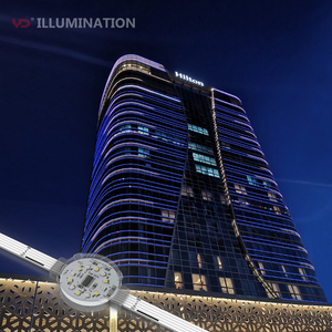 ไฟ LED แบบจุดพิกเซลกลม30มม. IP68 RGB DC12V ตั้งโปรแกรมได้สำหรับอาคารโรงแรมซุ้มไฟ LED - Product Image 1