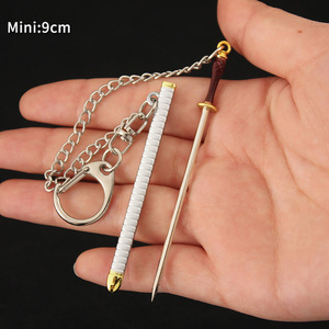 <span class=keywords><strong>Mini</strong></span> Húng Quế Hawkins rơm dao kim loại mô hình đồ chơi Keychain 9cm một mảnh thanh kiếm Keychain với vỏ bọc - Product Image 4