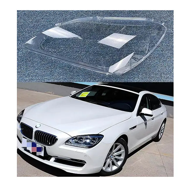 En çok satan avrupa ve amerikan pazarı far cam lens kapağı bmw serisi için 6 M6 F06 F12 F13 2006-2014 far kapağı