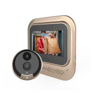 KERUI 4,3 Zoll Wireless Intercom System für zu Hause 140 Grad Weitwinkel Cat's Eye Smart Türklingel Nachtsicht Infrarot - Product Image 1