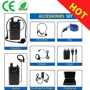 Direct Factory <strong>5</strong> Person <strong>Intercom</strong> Five <strong>Way</strong> Wireless Audio Guide <strong>System</strong> for Referee Communication Hore Riding Training Conference - Product Image 3