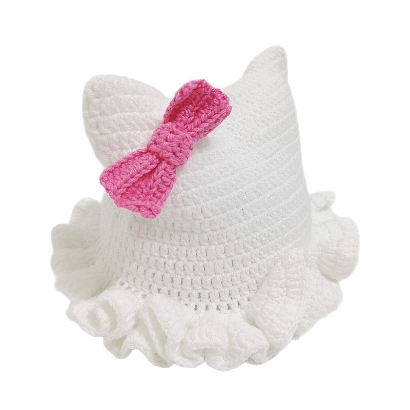 chapeau à nœud rose
