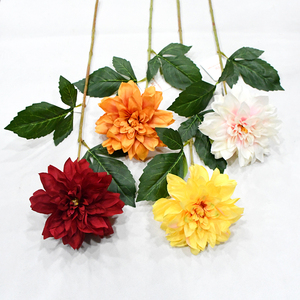 Single Artificial Silk <strong>Dahlia</strong> for Home Wedding Decorative Flowers Flowers Wedding