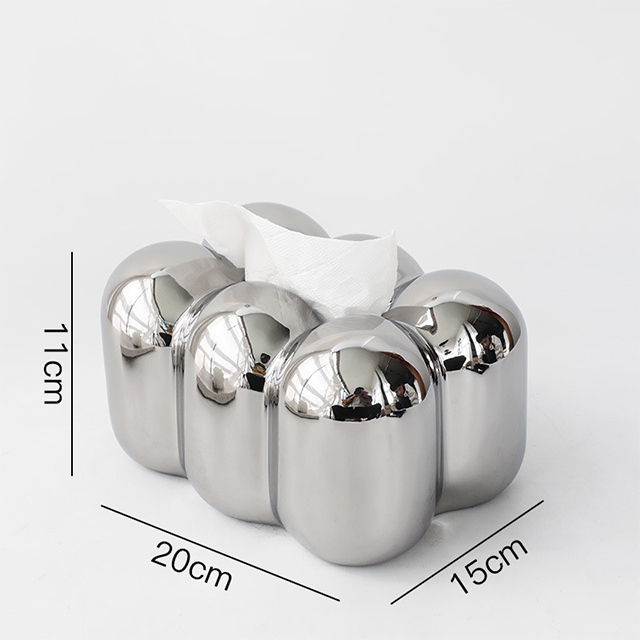 Boîte à mouchoirs A Marshmallow-Argent