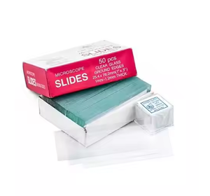 OEM personalizable 100PCs laboratorio vidrio microscopio diapositivas con cubierta de vidrio para aplicaciones médicas y químicas