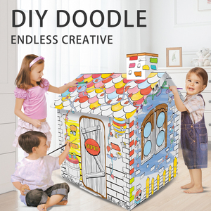 DIY ระบายสีโรงละครวาดบ้าน Doodle มือวาดเด็กศิลปะและหัตถกรรมสําหรับของเล่นเพื่อการศึกษา - Product Image 3