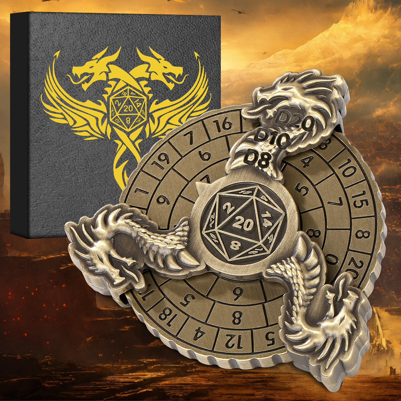 Trois dragons - Bronze