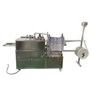 Voll automatische 4-spurige Maschine zur Herstellung von Alkohol tupfer mit LCD-Touchscreen des SPS-HMI-Programms - Product Image 3
