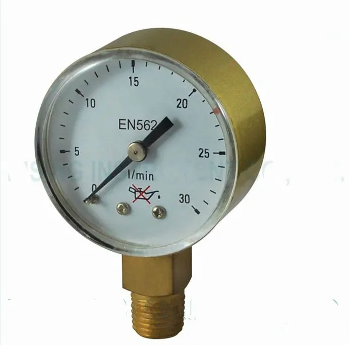 HF LPG Medical LPG Acetylene Oxygen 30 L/min Pressure Gauge