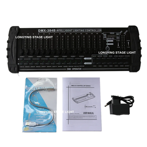 384 <strong>DMX</strong> <strong>Controller</strong> for Stage <strong>Lights</strong> - Professional DJ Console for Led Moving Heads, <strong>Lights</strong> and Fog Machine - Product Image 4