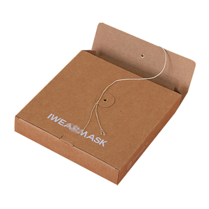 Hot Sale Custom 7x9 Flat Stand Up Kraft Versand Karton Papier umschlag mit Knopf und Schnur - Product Image 3