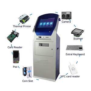 Máquina de investigación de 19 pulgadas, terminal de autoservicio, soporte de verificación de identificación, máquina de reconocimiento facial, impresora, cámara, escáner de código QR - Product Image 6
