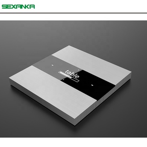 SEXANKA RS485 Fabbrica Sistema di Automazione Casa Intelligente di Spinta In Metallo Button Intelligente Parete Interruttore Digitale Interruttore Regolatore di Temperatura - Product Image 2