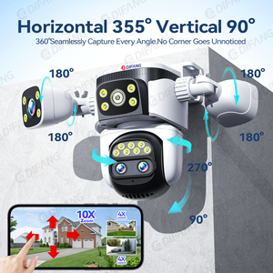 12MP Wifi <strong>Security</strong> Camera <strong>Motion</strong> <strong>Detection</strong> 10X Zoom 4 Lens Wifi 6 Wireless Outdoor PTZ CCTV Home <strong>Security</strong> <strong>System</strong> Camera - Product Image 4