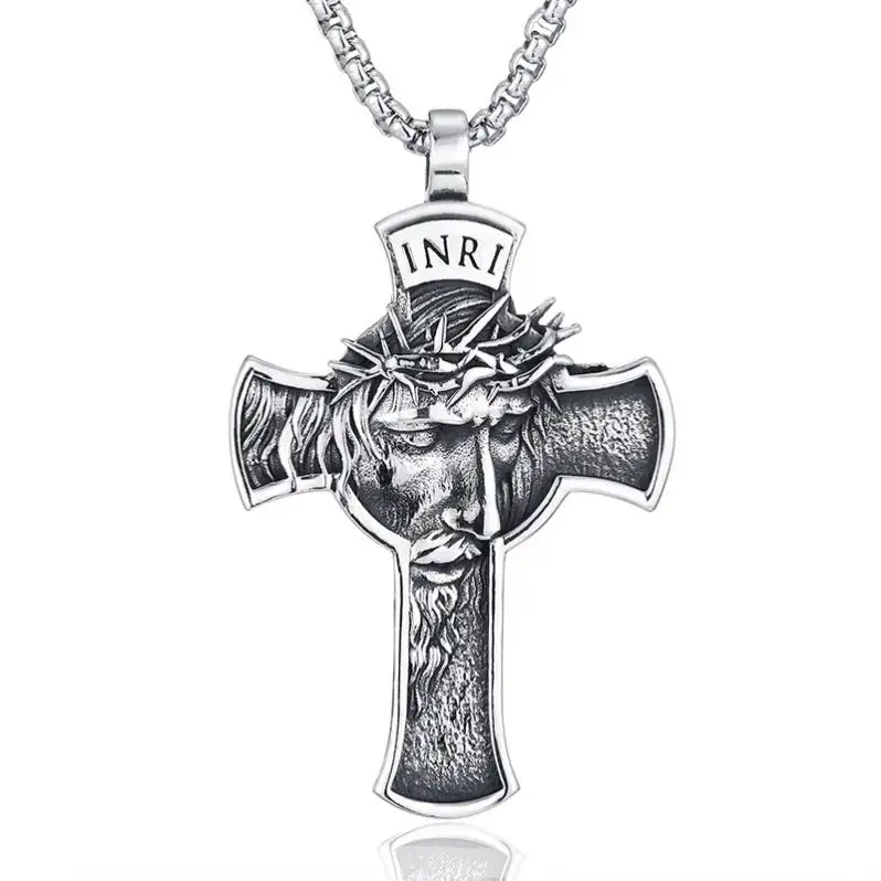 Популярное мужское ожерелье с крестом