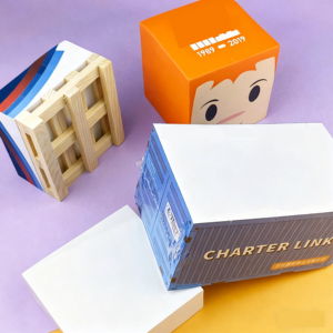 Tùy Chỉnh Kinh Doanh In Logo Notecube Bằng Gỗ Pallet Dính <span class=keywords><strong>3D</strong></span> Khối Ghi Chú Chú Ý <span class=keywords><strong>Memo</strong></span> Pad Vuông Cubes Với Pallet - Product Image 4
