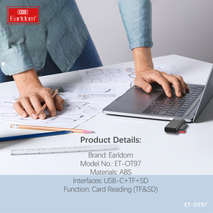Eardom 2 in 1 OTG + การ์ดรีดเดอร์รองรับการ์ด SD การ์ด TF พร้อมปลั๊กและเล่นความเร็วสูง - Product Image 5
