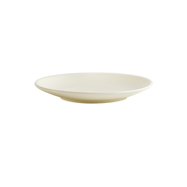 Assiette ronde blanche peu profonde