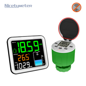 FT0024 Monitor de nivel de líquido inalámbrico de 8 canales con sensor de temperatura-Rango de 150m, pantalla LCD y alarmas - Product Image 1