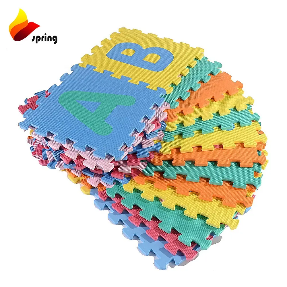 36 unids/pack alfabeto ABC Mat EVA espuma antideslizante espuma rompecabezas piso alfombra de juego