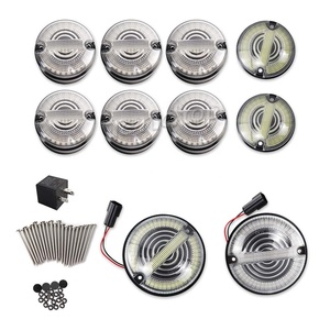 Emark 10PCS LED Upgrade Kit Front Rear Stop Fog Reversing License Plate signal Lamp for Land Rover Defender Indicator <strong>Lights</strong> - Product Image 1