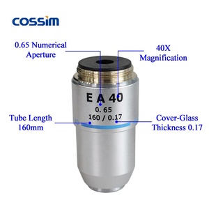 195毫米4X 10X 40X 100X生物显微镜消色差物镜透镜 - Product Image 2