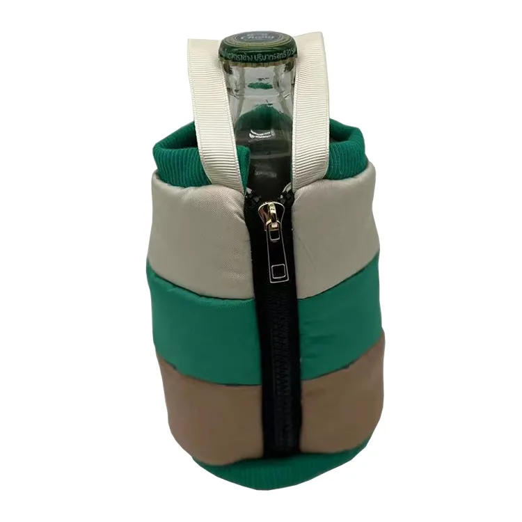 New Wine Beer Bottle Protector Cooler Bag Portátil Personalizado Portador de Vinho Tinto Garrafa Tote Bag
