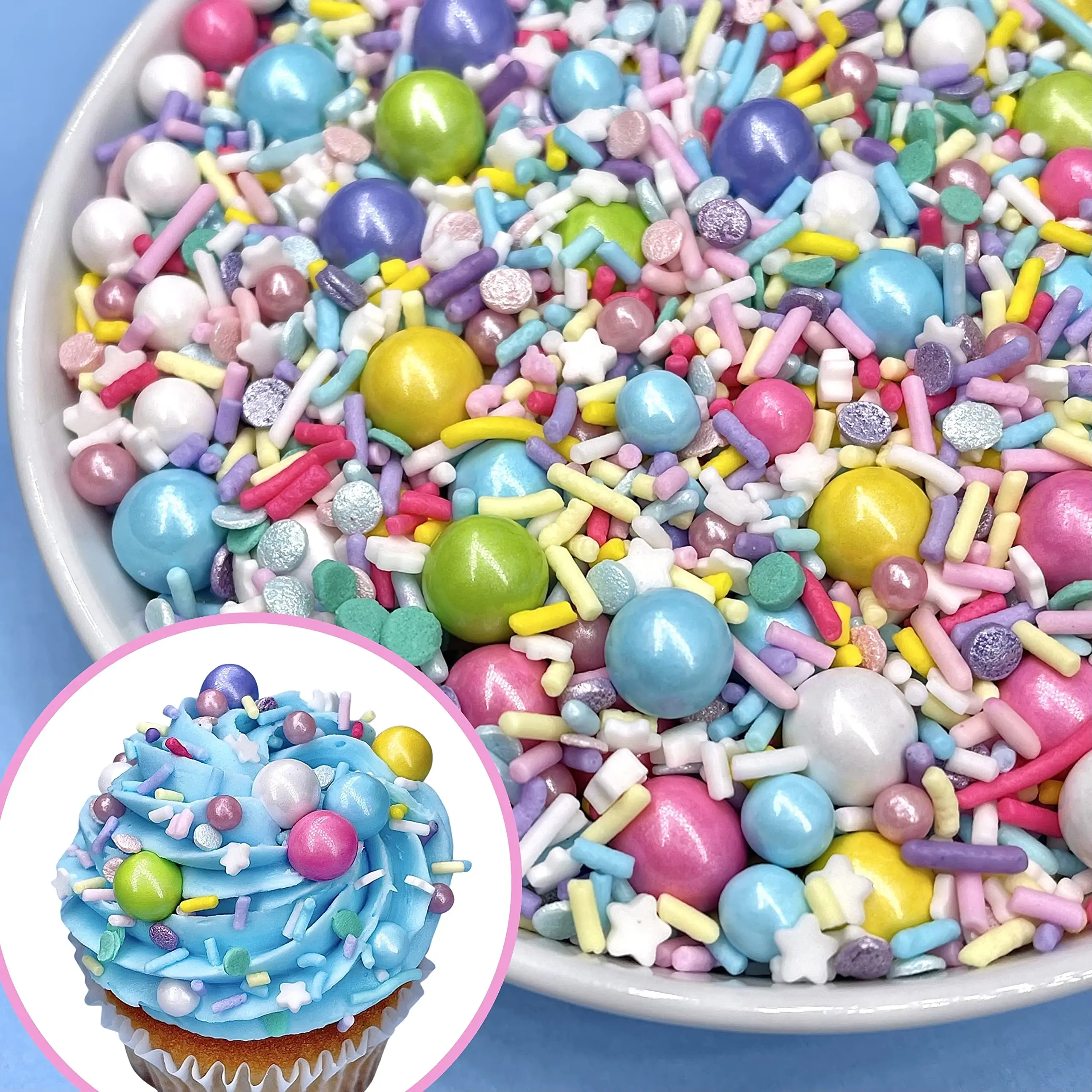 Bulk Regenbogen Pony am wenigsten Großhandel Herz Mix Micro Butterfly Kuchen Dekorieren Shaker Candy Container Streu sel Hersteller