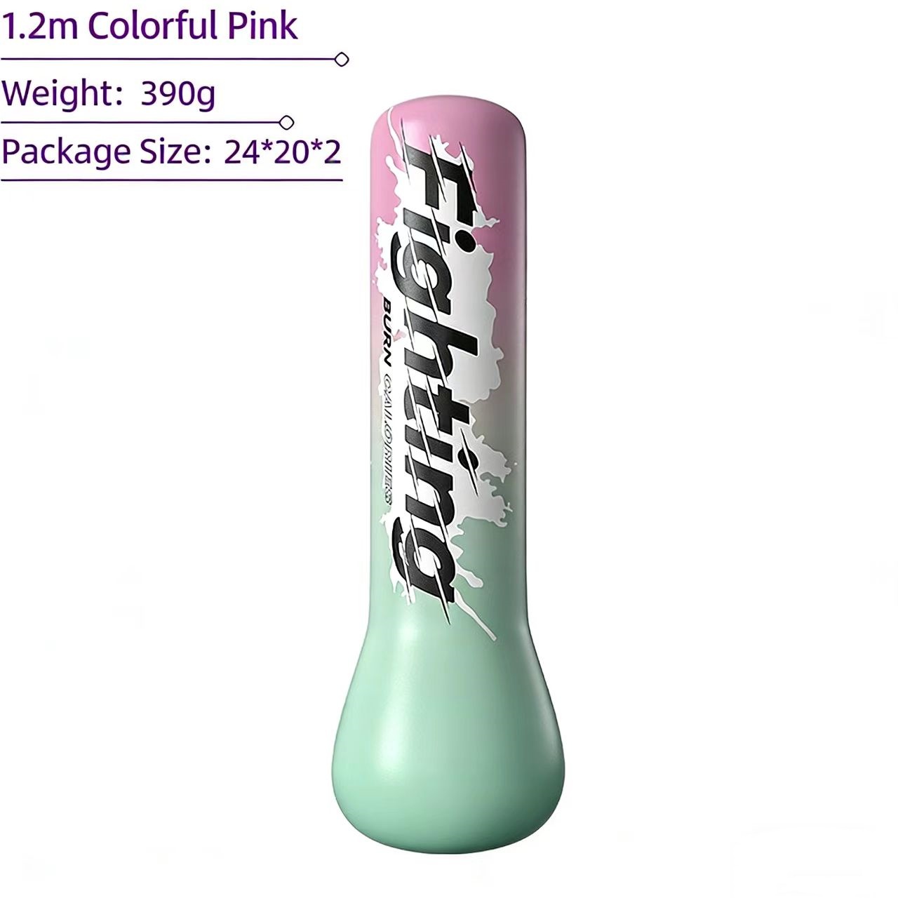 Colonne de boxe rose colorée de 1,2 m