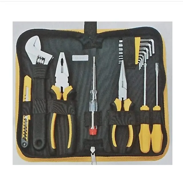 16pcs Combination Home Tool Set Customizable OEM & ODM Support Packaged in Soft Case