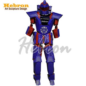 Ballsaal blinkende Roboter LED Kostüm Licht passt Programmierung Controller setzt Helm Halloween Cosplay Nachtclub Kleidung - Product Image 2