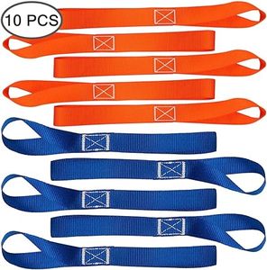 10 Pcs Soft <strong>Loop</strong> Tie Down <strong>Straps</strong> Ratchet Belts for Secure <strong>and</strong> Confident Trailer of Motorcycle Dirt Bike ATV UTV Soft <strong>Loops</strong> Set