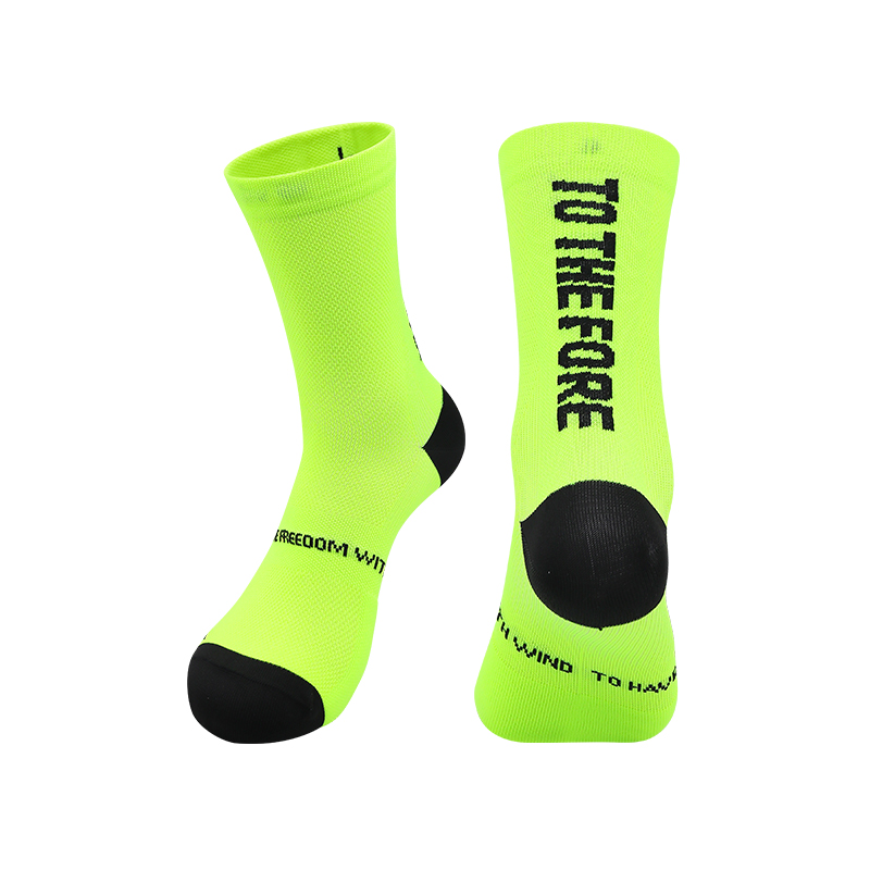 3013#Fluorescent green CYCLING SOCKS