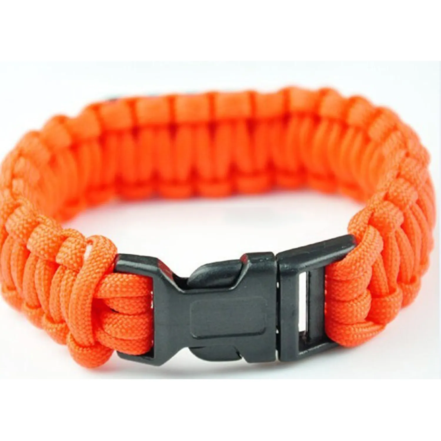 สร้อยข้อมือ Paracord เข็มกลัดถัก,กำไลเชือกพาราคอร์ดพร้อมหัวเข็มขัดพลาสติก550