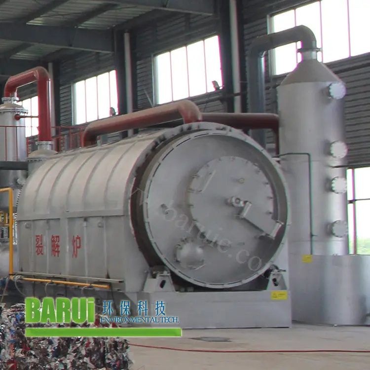 Mini planta de pirólisis de reciclaje de filtro de aceite de plástico de aluminio de arenas petrolíferas convertidas profesionales de 10 toneladas