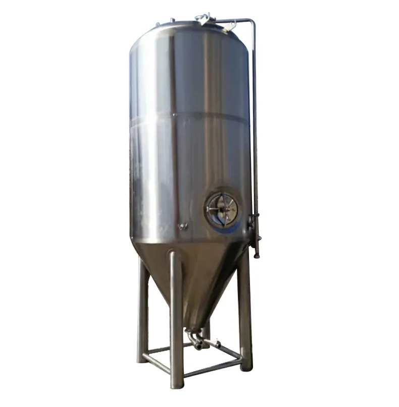 Grote Bier Tank Containers Industriële Fermentor Geroerd Elektrische Verwarming Brouwen Bier Jacketed Vergister
