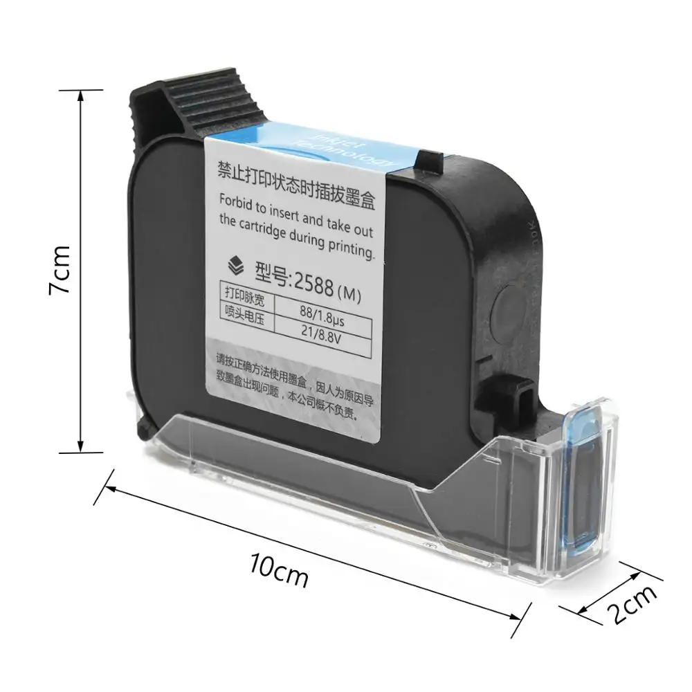 Cartucho para impressora hp45, cartucho de tinta de codificação térmica compatível com novo, 2588 2580 js12 js10