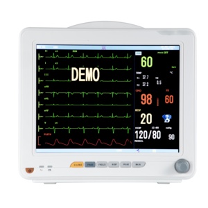 12 بوصة ICU والإسعاف CCU مراقبة علامات حيوية بيطرية بسعر تنافسي 6 معلمات - Product Image 2