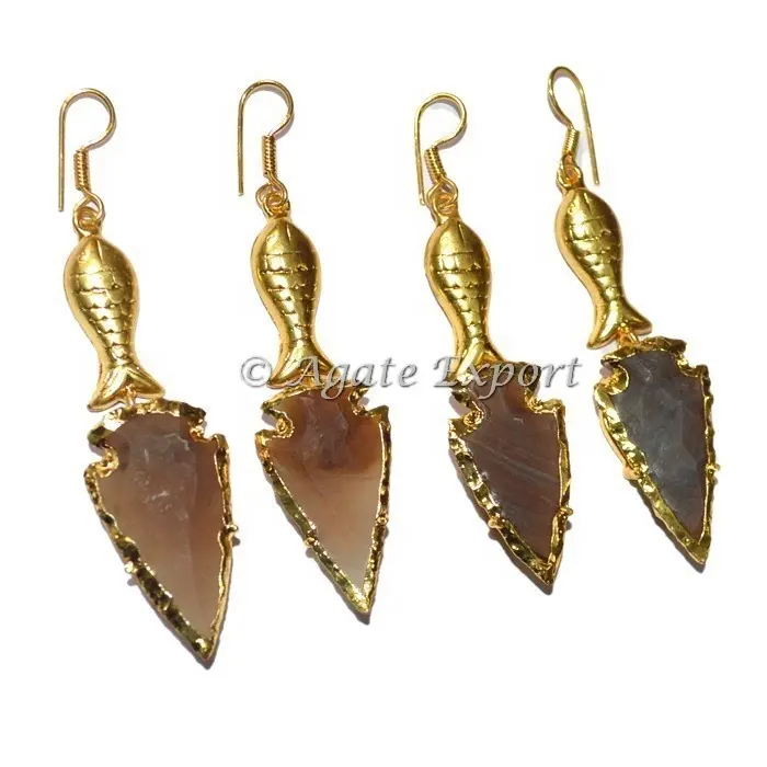 Anting Ikan Electroplated Arrowheads Natural