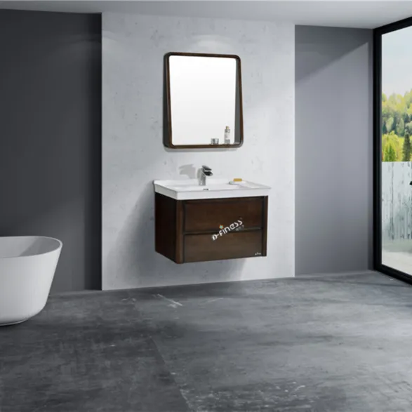 Meubles muraux en chêne de qualité supérieure, mobilier de salle de bains, lavabo avec armoire de Style européen