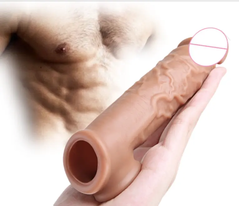 Vendas quentes mangas de pênis masculino com alça de brinquedos sexuais ampliada e alongada alça de brinquedos sexuais alça de brinquedo de sexo alça de vibrador