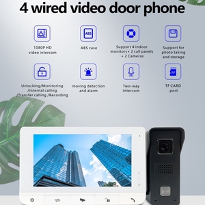 TAICHUAN Factory Supply SMART <strong>Intercom</strong> 2 Wire 4 Wire Video Door <strong>Intercom</strong> <strong>System</strong> for Villa &amp; Apartments Video Door Bell - Product Image 3