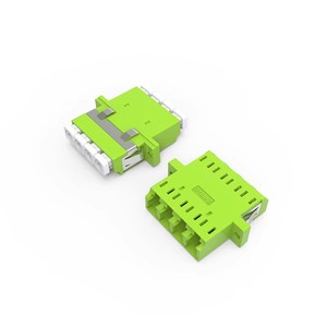 Acoplador de brida de adaptador de fibra cuádruple LC APC de 4 puertos para redes SDK GPRS TCP compatibles con longitud de onda de 1310nm