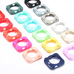 COOLYEP Wholesale Solid Color Rubber TPU Watch Case Protector Cover for <strong>Apple</strong> Watch 6 <strong>SE</strong> 5 <strong>4</strong> 3 - Product Image 1